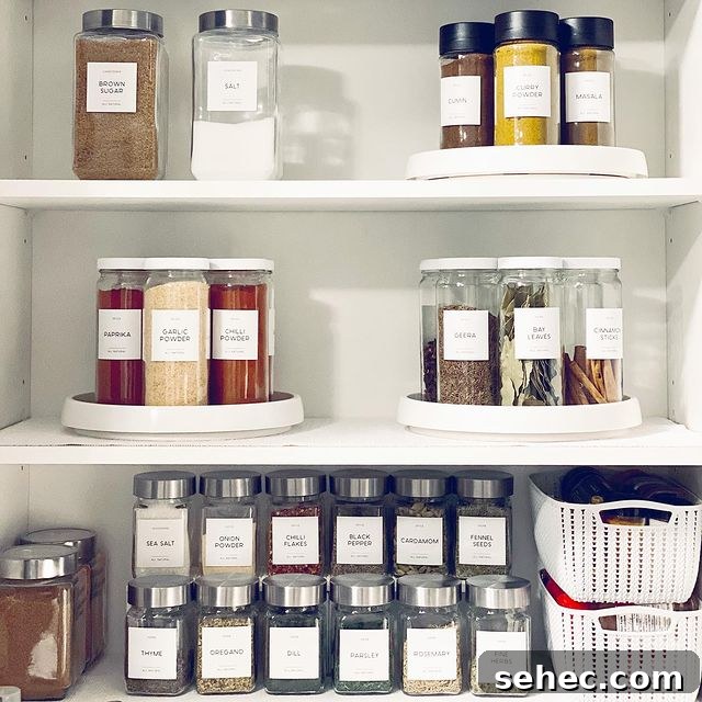 21 Clever Cupboard Organization Ideas 13 Maximize Spice Space