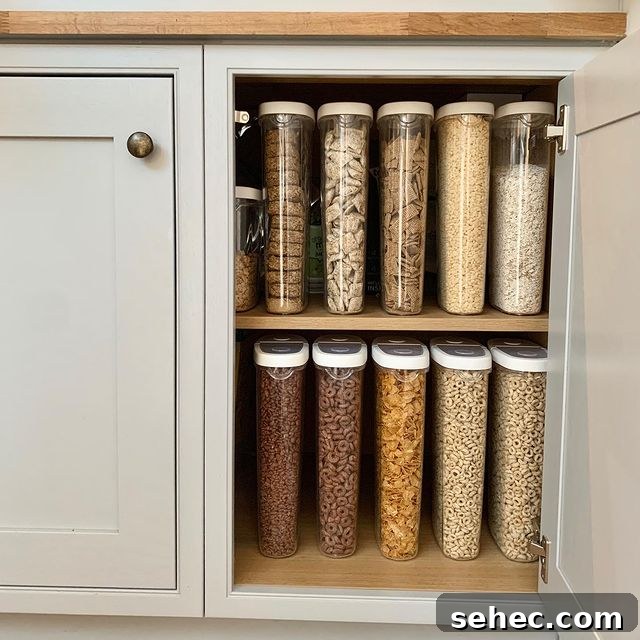 21 Clever Cupboard Organization Ideas 4 Clear Containers