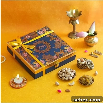 Gift ideas on ganesh chaturthi: dryfruit box