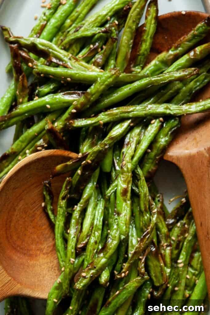 Crispy Air Fryer Green Beans: 4 Flavorful Recipes 8 asian style sesame air fryer green beans