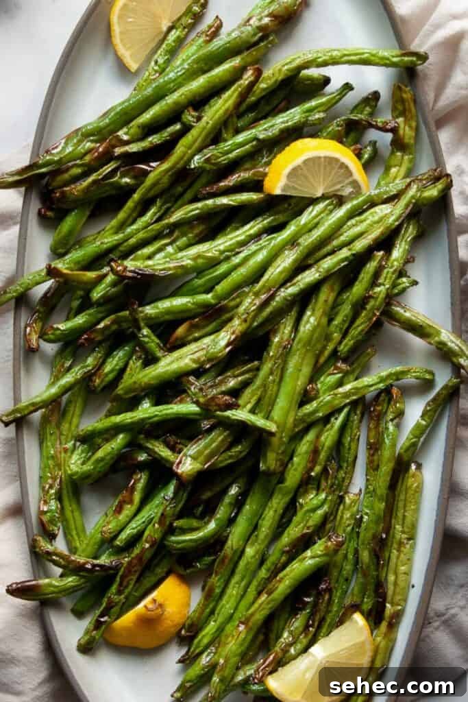 Crispy Air Fryer Green Beans: 4 Flavorful Recipes 9 crispy and tender air fryer green beans