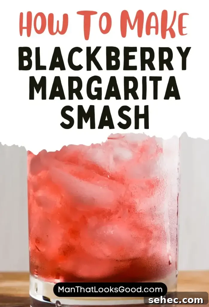 Blackberry Margarita Smash Cocktail Recipe 5 Blackberry Margarita Smash served with snacks