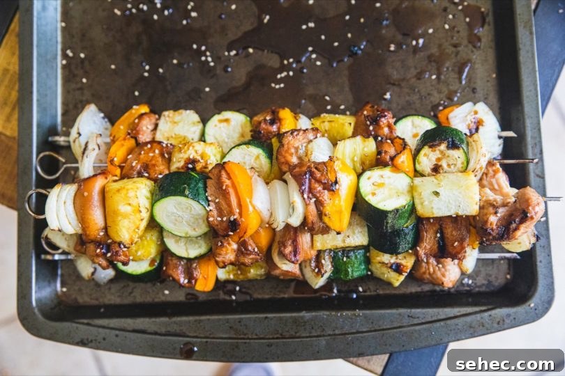 Grilled Huli Huli Chicken Skewers 5 Grilled Huli Huli Chicken Kabobs