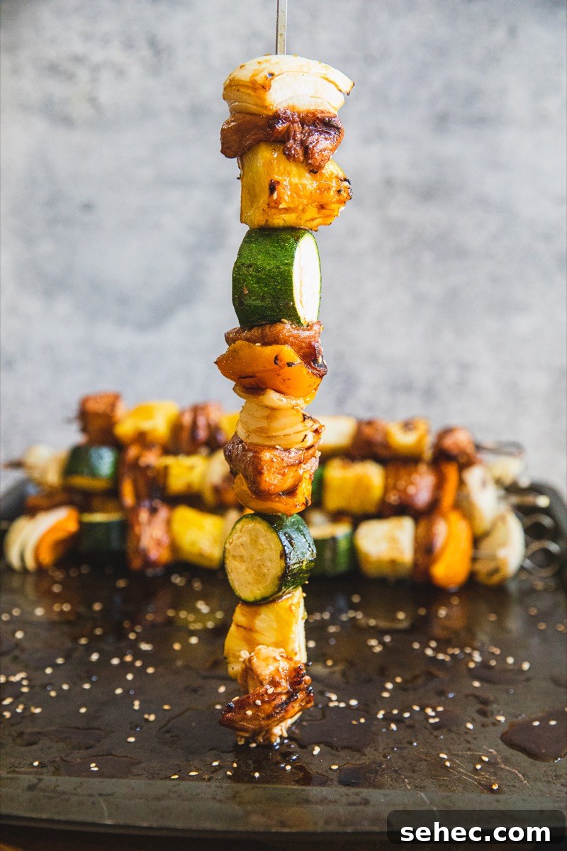 Grilled Huli Huli Chicken Skewers 6 Grilled Huli Huli Chicken Kabobs